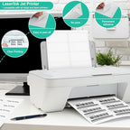 L LIKED 2" x 4" Label Stickers, Printable White 10 per Sheets Total 300 Labels, for Laser/Inkjet Printing - Matte (300 Labels)