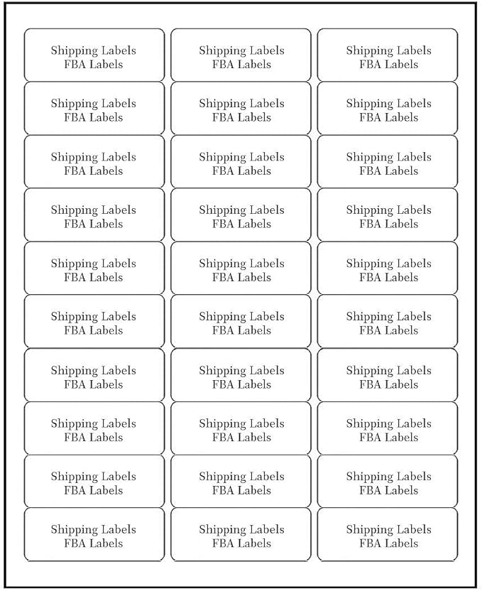 Address Labels for Inkjet Printers 1" x 2-5/8", Pack of 3000 Labels