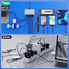 USB C Charger 300W USB C Charger Block 8-Ports GaN IV Fast Charging Station,PD 100W Laptop Charging Hub Wall Adapter Compatible with MacBook/Air,DELL,Steam Desk,iPhone 16/15/14,Galaxy S24 etc