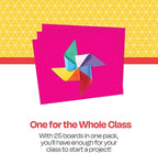 School Smart Railroad Poster Board Paper, 22 x 28 Inches, 4-Ply, Magenta, Pack of 25