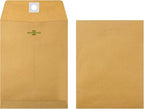Frienda 4 Sizes Clasp Envelopes Kraft Paper Catalog Clasp Envelope with Closure for Filing, Storing or Mailing Documents, 50 Pieces(5 x 7 In, 6 x 9 In, 9 x 12 In, 10 x 13 In,Brown)