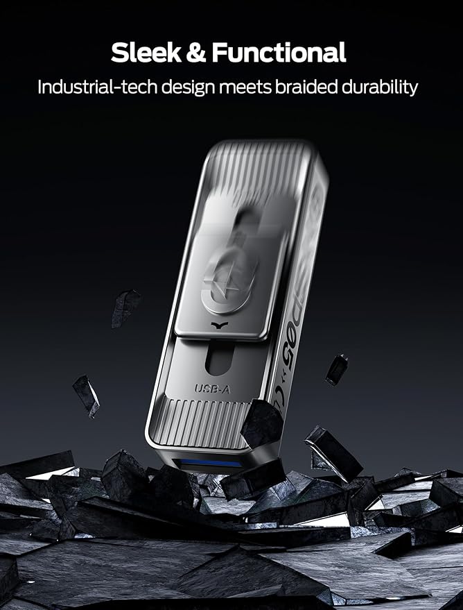 MOVE SPEED 1TB Solid State Drives with Dual Ports & Push-Pull Design — 560MB/s Read Speed, Type C + USB 3.2 Drive Portable ssd for iPhone 15/16/Android/Mac