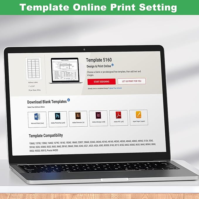 Address Labels 1" x 2-5/8", 15000 Printable Labels for Mailing, Envelopes, Laser/Inkjet Printer, 8.5"×11" White Label Stikcers Paper 30 Up Blank Label Per Sheet,(500 Sheets)