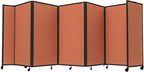 Versare Room Divider 360 Portable Wall Partition | Folding Panels | Large Freestanding Divider | Locking Wheels | Temporary Room Separator