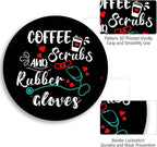 Funny Round Mouse Pad, Small Mousepad with Non-Slip Rubber Base, Stitched Edge Mouse Pads Mat for Desk Wireless Computer Mouse Office Laptop Home Gaming Men Women, 8.6 x 8.6 Inch