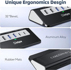 9-in-1 USB-C Docking Station - 4K HDMI, PD 100W, 3 Type A/C 3.0 5Gbps, 2 Type-A 2.0, SD/TF, Aluminum USB C Hub Compatible with MacBook, iPad, iPhone 16/15