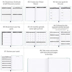 Clever Fox Daily Planner – Undated Planning Notebook with Hourly Schedule & To-Do List – Personal Day Task & Work Organizer, 6 Months (Emerald)