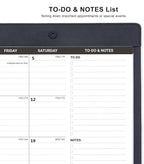 Nekmit Large Desk Calendar 2025-2026 with PU Faux Leather Desktop Mat, Runs From July 2025 - June 2026, Big Desk Pad Calendar 21 x 16 1/2 Inches for Home and Office