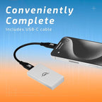 OWC 1TB Envoy Single Ultra Portable Aluminum Bus Powered 10G/s USB-C Thunderbolt Compatible External NVMe SSD Drive