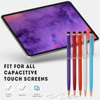 15 Pack Stylus Pens for Touch Screens Stylus Pen Compatible with Phone Tablets Kindle and Black Ink Ballpoint Pens-2 in 1 Stylists Pens (8005 Rose Gold B)