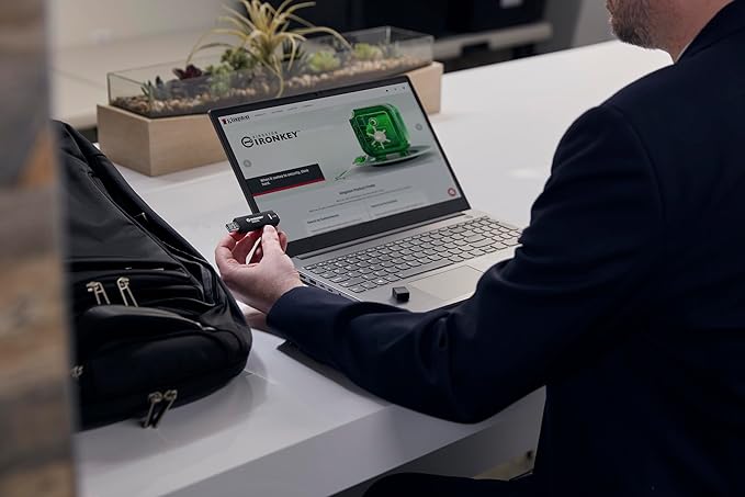 Kingston Ironkey D500S 16GB Encrypted Flash Drive | Dual Hidden Partition | FIPS 140-3 Level 3 | XTS-AES 256-bit | BadUSB and Brute Force Protection | Multi-Pin Option | IKD500S/16GB,Black