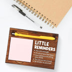 Inspirational Motivational Little Reminders Gifts for Women Men, Positivity Recovery Self Care Encourage Gifts, School Counselor Gifts, Mental Health Gifts, Desk Retro Note Pad Holder VN340