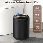 Procade Bathroom Trash Can Automatic Touchless,Motion Sensor Trash Bin,3 Gallon /11 L Smart Office Garbage can with Lid,Small Black Garbage Bin Wastebasket for Bedroom,Toilet, rv, Kitchen,Living Room
