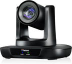 AI Auto Tracking PTZ Camera 3G-SDI/USB3.0/HDMI/LAN IP PoE Live Streaming 20X Optical and 8X Digital Zoom Camera 1080P 60FPS for Church Services Worship Education Events vMix OBS YouTube