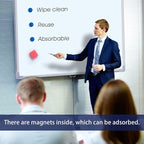 Dry Erase Erasers, Eeoyu 40 Pack Magnetic Whiteboard Dry Erasers Chalkboard Cleaner Wiper for Kids and Classroom Teacher Supplies Home and Office, 4 Colors