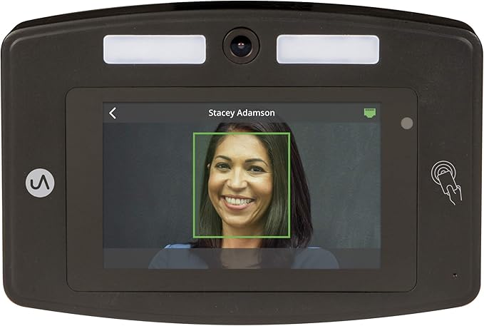 uAttend Touch-Free Voice Control and Facial Recognition Time Clock System for Employees and Small Businesses (DR2000)