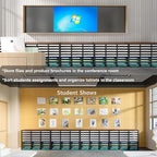 PAG Mass Mail Sorter - Adjustable Mail Holder, Countertop Literature Organizer, Student Mailbox for Classroom, Desktop Bill Paper Organizer for Office & Home, 27 Compartments, Brown