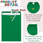 Geyee 100 Pcs Clasp Manilla Envelopes 9 x 12 Inch Gummed Colored Envelopes for Storing or Mailing for Home Office Business Supplies(Retro Color)