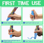 SMOOTHERPRO Chalk Marker, 10mm Liquid Chalk Markers, 3-in-1 Nib Washable Window markers for Glass Mirror, 8 Colors Erasable Chalkboard Markers for Blackboard