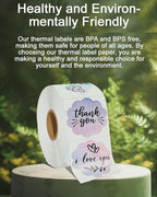 2''×2‘’ Flower Thermal Sticker Labels, Self-Adhesive 2 Inch Round Direct Thermal Labels, Multi-Purpose Sticker Label for DIY Logo Design,Name Tag,QR Code, 500 pcs/1 Roll, Starry Sky