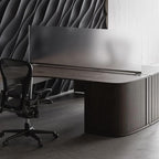 OBEX Acrylic Free Standing Screen, Divider for Desk Privacy Home & Office Partitions for Table Top Workstation, Portable Cubicle Panel for Work, 24" x 48", Clear