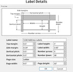 1" x 2-5/8" Address Labels 3000 Labels Sticker Paper for Laser/Ink Jet Printer mailing Labels 8.5"×11" White 30 per Sheet