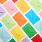 ACSTEP 100PACK Gift Card Envelopes Credit Card Size Mini Envelopes Colored Tiny Pocket Envelopes For Business Card, Small Note Cards 10 Assorted Colors 4X2.75 Inches