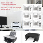 L LIKED Printable Shipping Address Labels, 500 Sheets, 3-1/3" x 4" Sticker Labels for Laser/Inkjet Printing, Matte White - 3000 Labels.