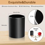 Christian Gifts,Metal Pen Holder Aluminum Pencil Holder for desk,Round Desktop Organizer and Black Pencil Cup for Office, School, Home and Stationary Supplies (Philippians 4:13)