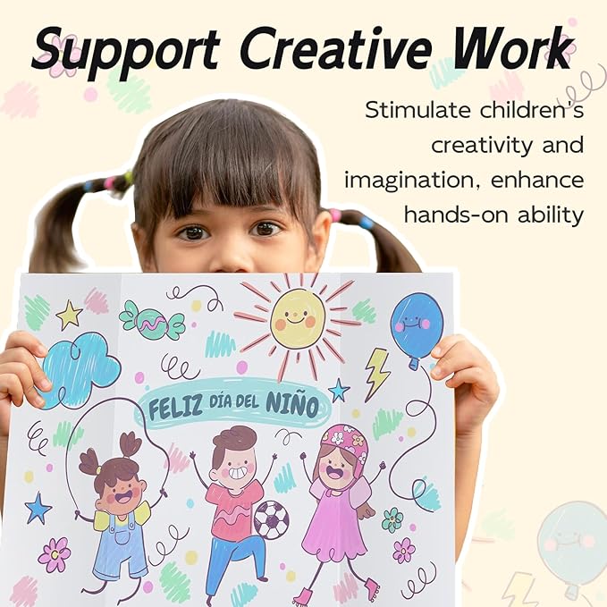 12 Pack Trifold Poster Board, 36x48 Inches White Presentation Board, Portable Display Board for Science Fair, School DIY Project and Business Exhibitions