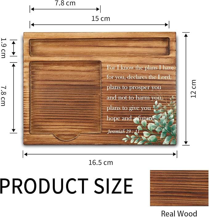 vizuzi Bible Verse Jeremiah 29 11 Christian Decor Sticky Note Holder Gifts for Women Men Prayer Coworkers Employees Friends Inspirational Positive Scripture Desk Self-Stick Note Pad Holders ZSS50