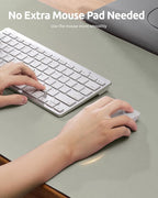 YSAGi Leather Desk Protector, Office Mat, Large Mouse Mat, Non-Slip PU Leather Blotter, Laptop Pad, Waterproof Writing Pad for Office and Home (Sage Green, 35.4" x 17")