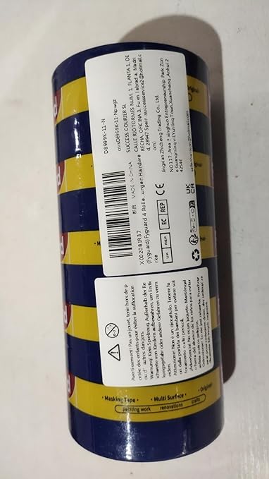 4 Rolls Painters Tape Blue Painters Tape 2 Inch Wide, Multi-Surface Masking Tape Bulk, 1.89 in x 220 Yd Total Blue Tape for Wall Painting Home Improvement DIY Crafts