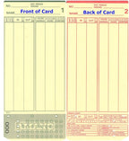 (400) Amano MJR-7000 and MJR-8000 Time Clock Cards, 000-099 Number Series