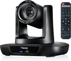 PTZ Camera 4K Conference Room Camera USB3.0/HDMI Live Streaming 12X Optical Zoom Wide Angle for Video Conferencing Church Services Education Medical Work with Zoom Webex OBS YouTube Facebook