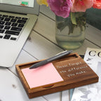 Never Forget The Difference You Make Appreciation Sticky Note Holder, Thank You Appreciation Quote Gifts for Leader Boss Women Mentor Manager Employee Coworker Self-Stick Note Pad Holders ZSS23