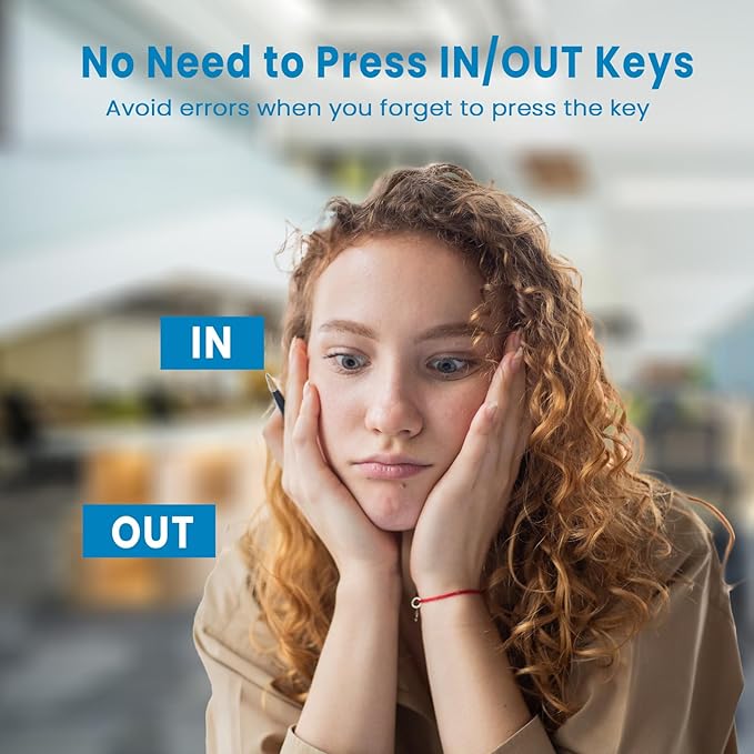 Time Clocks for Employees Small Business Automatic Calculate Hours, 0 Monthly Fees Fingerprint Time Clock, H3 Standalone Biometric Clock in Machine for Employees with 5 RFID Cards