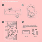 FOPETT Wireless Keyboard and Mouse Combo, 104 Keys Full-Sized 2.4 GHz Round Keycap Colorful Keyboards, USB Receiver Plug and Play, for Windows, Mac, PC, Laptop, Desktop (Pink)