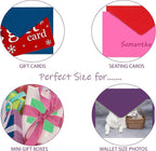 Purple Q Crafts 60 Mini Envelopes 10 Assorted Colors,Gummed closure, Gift Card, Business Card Envelopes 4"x 2.7"