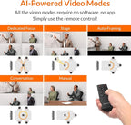 Innex Cube 4K 360 Degree Video Conference Camera with Multiple AI Modes, Dual Omnidirectional Mics, Remote, Plug and Play Conference Room Webcam for Zoom, Microsoft Teams, Open Space, Meeting Room