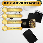 300 Pcs Metal Business Cards Black Metal Business Card Blanks for CNC Engraver Laser Engraving Reliable and Sturdy Multipurpose Aluminium Business Card Blanks Thickness 0.01 Inch