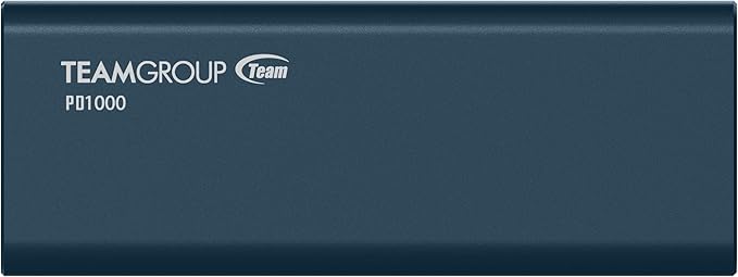 TEAMGROUP PD1000 1TB Aluminum Portable External Solid State Drive SSD, Read up to 1000MB/s, USB-C, USB A 3.2 Gen 2, Waterproof, Dustproof (IP68), Shockproof, Pressure Resistant T8FED6001T0C108