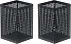 Comix Mesh Pen Holder Desk, Wire Pencil Holder with Foam Pad and Non-Slip Bottom Office Supplies Desk Organizer for Home Office School, 2 Packs