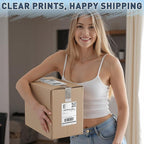 JTIEO 2" x 4" Sticker Labels Direct Thermal Labels 300Pcs Shipping Label, Compatible with Zebra & Rollo Label Printer