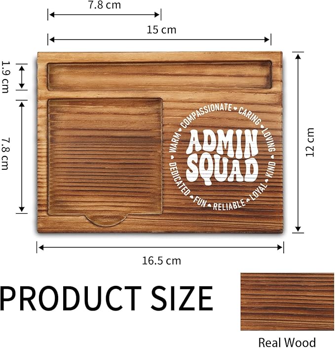 Admin Squad Gifts, Admin Life Gift, Admin Team Gifts, Administrative Assistant Staff Gifts, Thank You Administration Appreciation Gifts Office Desk Self-Stick Note Pad Holders ZSS8