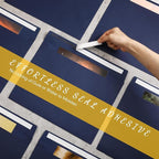 Crtiin 100 Pcs 9 x 12 Open End Booklet Envelopes 80 lb 120gsm Catalog Envelopes with Closure for Mailing Catalog Financial Document Magazine Pamphlet Business(Navy)