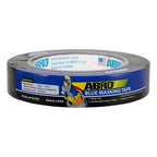 ABRO Blue Painters Tape 1 Inch Wide, 24mm x 55M, All Purpose Blue Tape, Temporary Labeling, Easy Tear, Clean Removal, Masking Tape Colored DIY or Pro