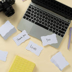 120 Pieces Small Mini Business Cards Vintage Assorted Colors Blank Note Cards Gift Word Card for Business Cards, Gift Cards (White, 3 x 5 inches)