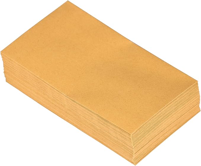 JAM PAPER #5.5 Coin Business Envelopes with Peel and Seal Closure - 3 1/8 x 5 1/2 - Brown Kraft Manila - Bulk 250/Box