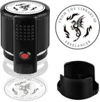 Custom Ink Stamp | Personalized Self Inking Stamp Gifts for Book Lovers, Readers, Teachers | 5 Ink Colors (Design-01)